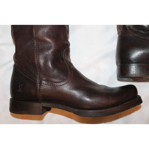 NEW Free People Over The Knee Brown‎ Leather Boots Size 7 - Picture 6 of 8